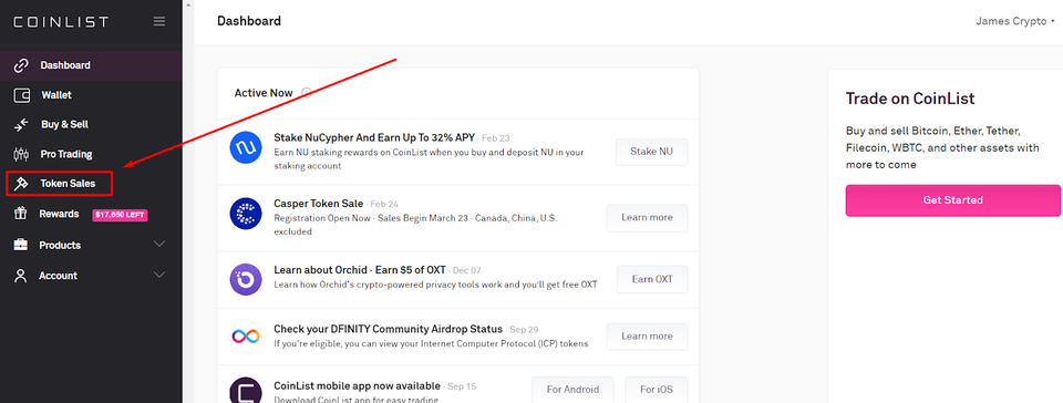 coinlist регистрация